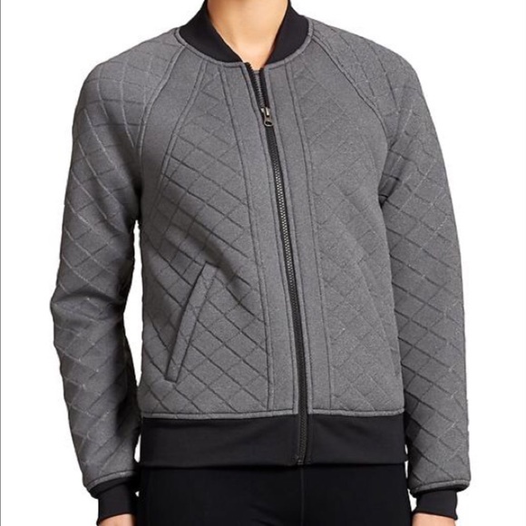 Athleta Infusion Quilted Bomber Jacket 
